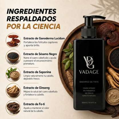 Shampoo de tinte instantáneo