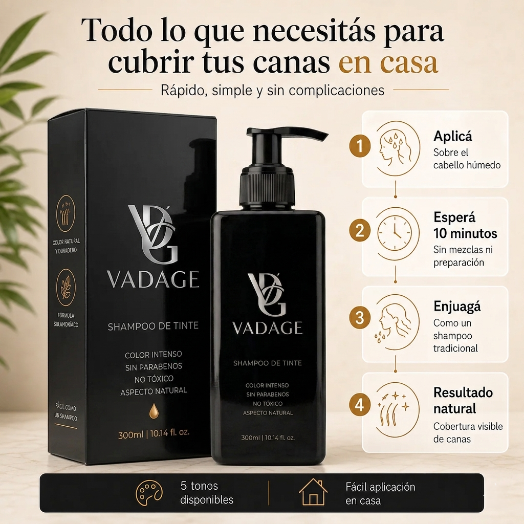 Shampoo de tinte instantáneo